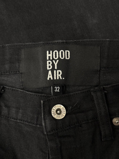 Hood by Air ‘Spellout Logo’ Zipper Knee Denim