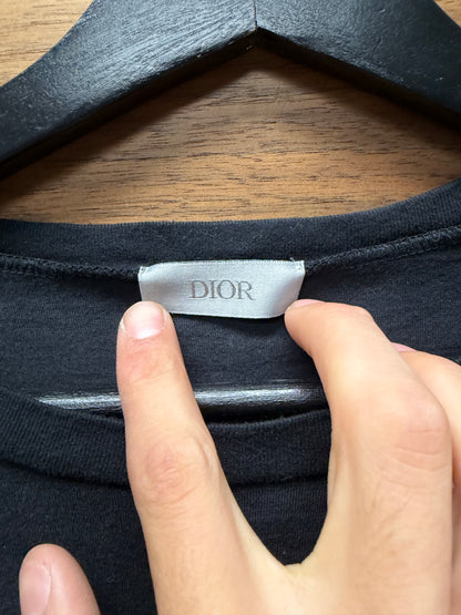 Dior Homme Bee Embroidered Logo Long Sleeve Shirt