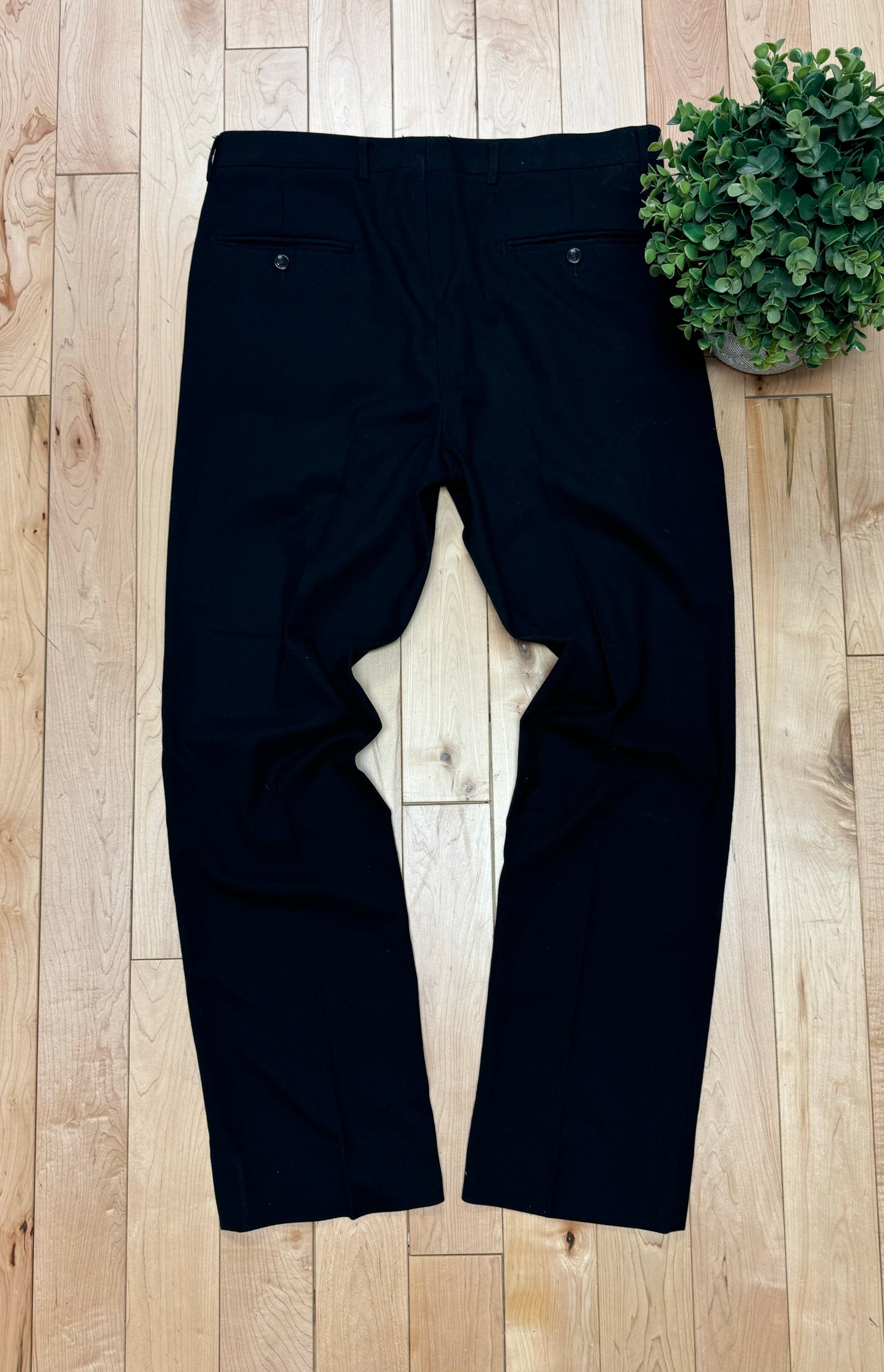 Roberto Cavalli Straight Leg Black Trousers