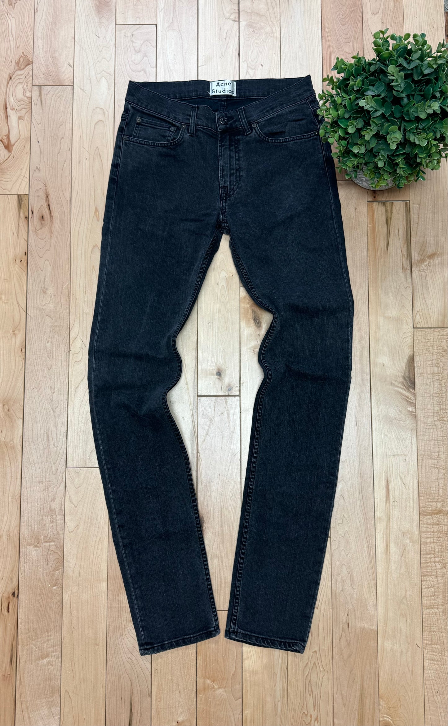 Acne Studios ‘Ace’ Black Slim/Straight Cut Denim