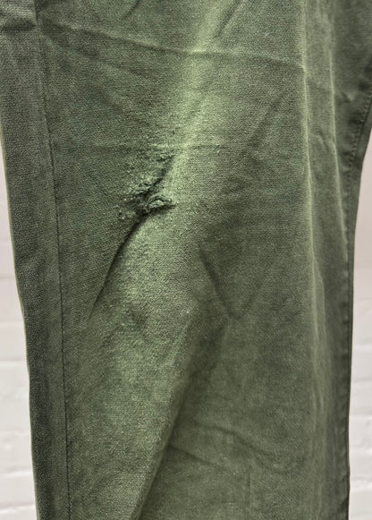 Dior Homme ‘Unaltered’ Murky Green Skinny Distressed Denim
