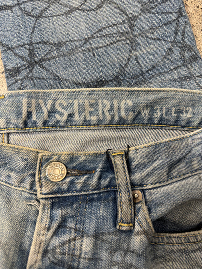 Hysteric Glamour ‘Barbed Wire’ Studded Skinny Jeans