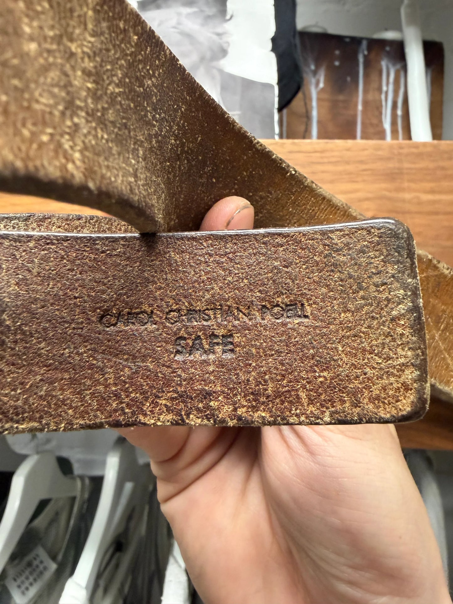 Carol Christian Poell ‘Cordovan’ Horse Leather Belt