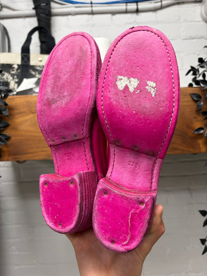 Guidi ‘788Z’ Back Zip Pink Horse Leather Boots