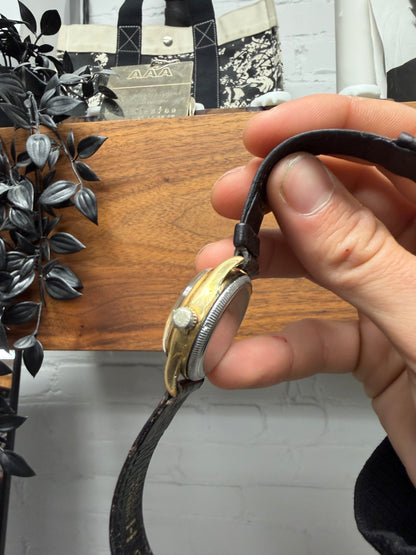 1940s Rolex ‘Oysterdate Centergraph’ with Leather Strap