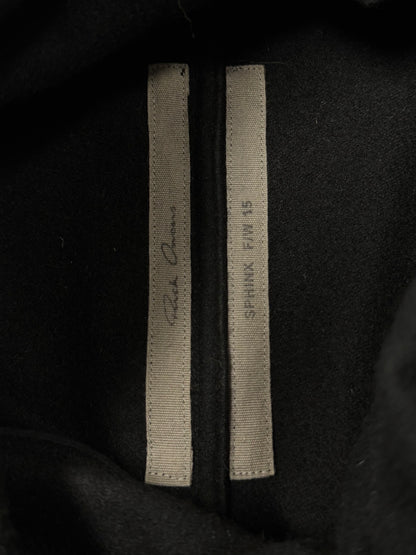 AW2015 Rick Owens ‘Sphinx’ Mainline Black Poncho Layering Top