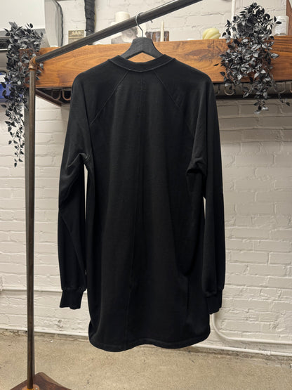 AW2016 Rick Owens ‘Mastadon’ Black Oversized Cotton Sweatshirt