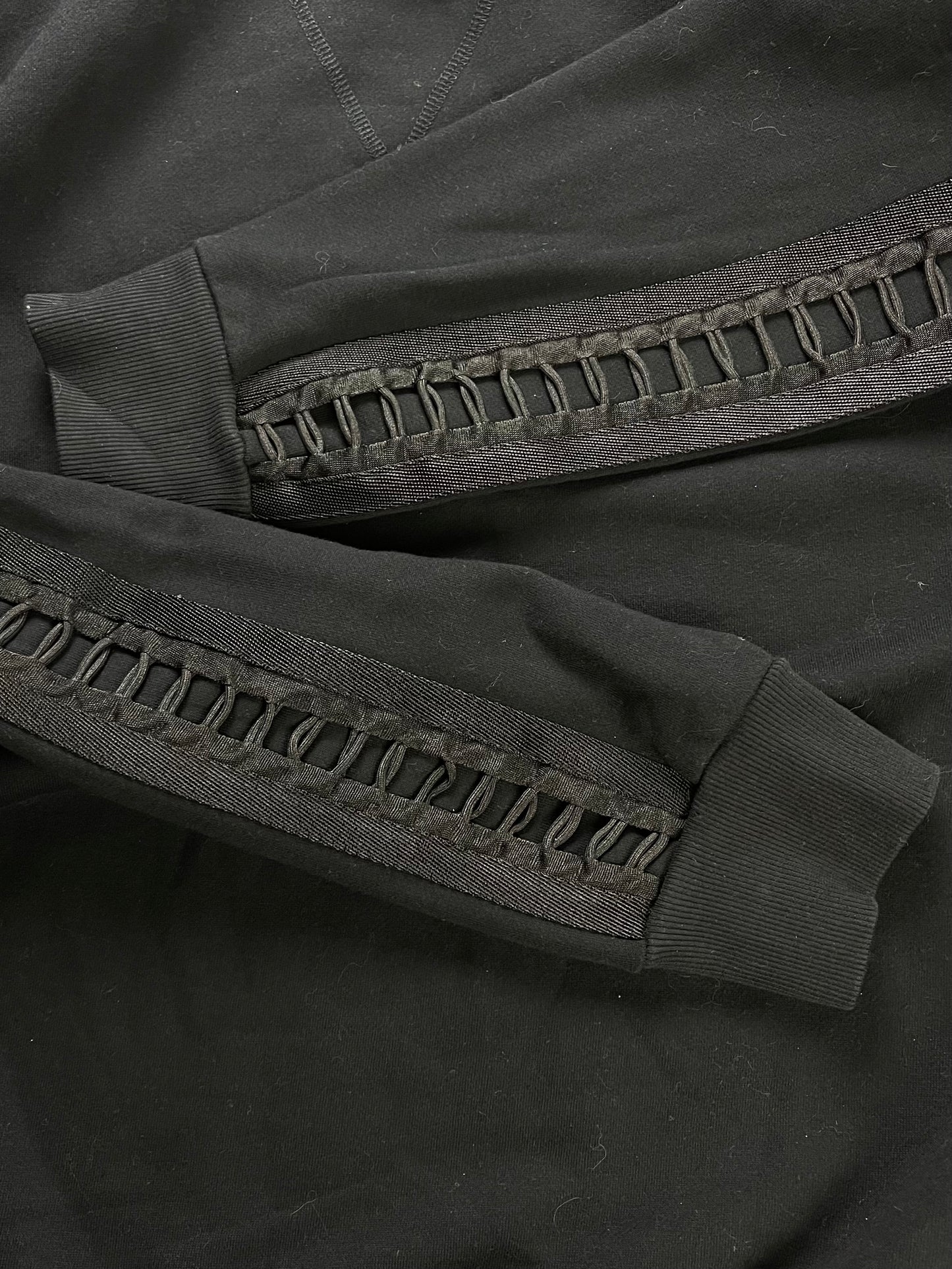 Diesel Rope Sleeve Black Sweatshirt
