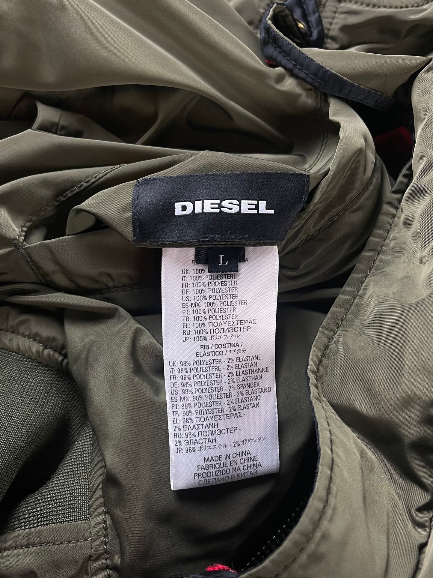 Diesel Military Green MA-1 Bomber Jacket