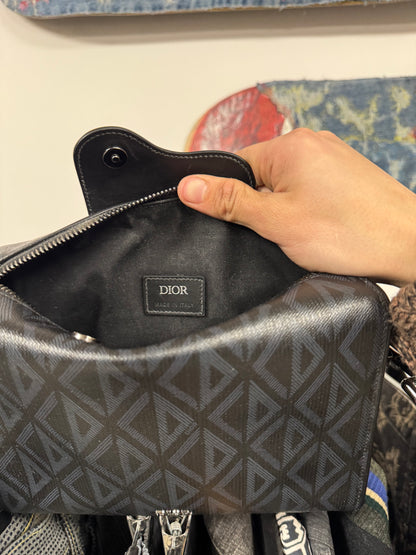 Dior CD ‘Lingot’ Leather Monogram Roller Buckle Crossbody Bag