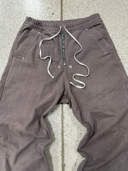 SS2022 Rick Owens ‘Strobe’ Dust Brown ‘Bela’ Wide Leg Cargos