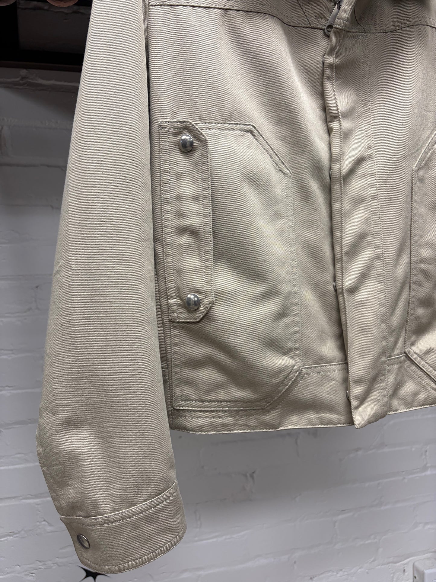 SS2008 Dior Homme ‘Untitled’ Cropped Tan Denim Jacket
