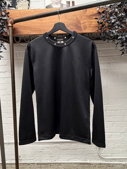 2016 Comme Des Garçons Homme Plus ‘Studded Collar’ Black Sweatshirt
