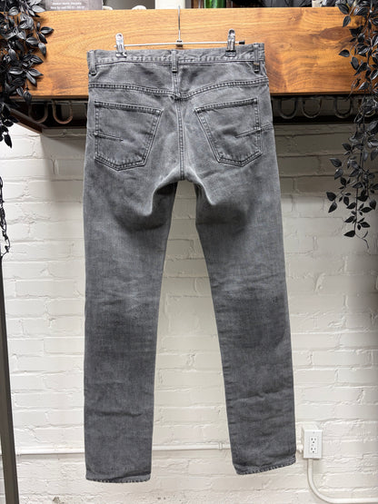 Dior Homme Grey ‘Clawmark’ Distressed Skinny Jeans