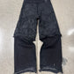 Paradoxe Paris ‘Dead Leaves’ Layered Black Crinkle Denim