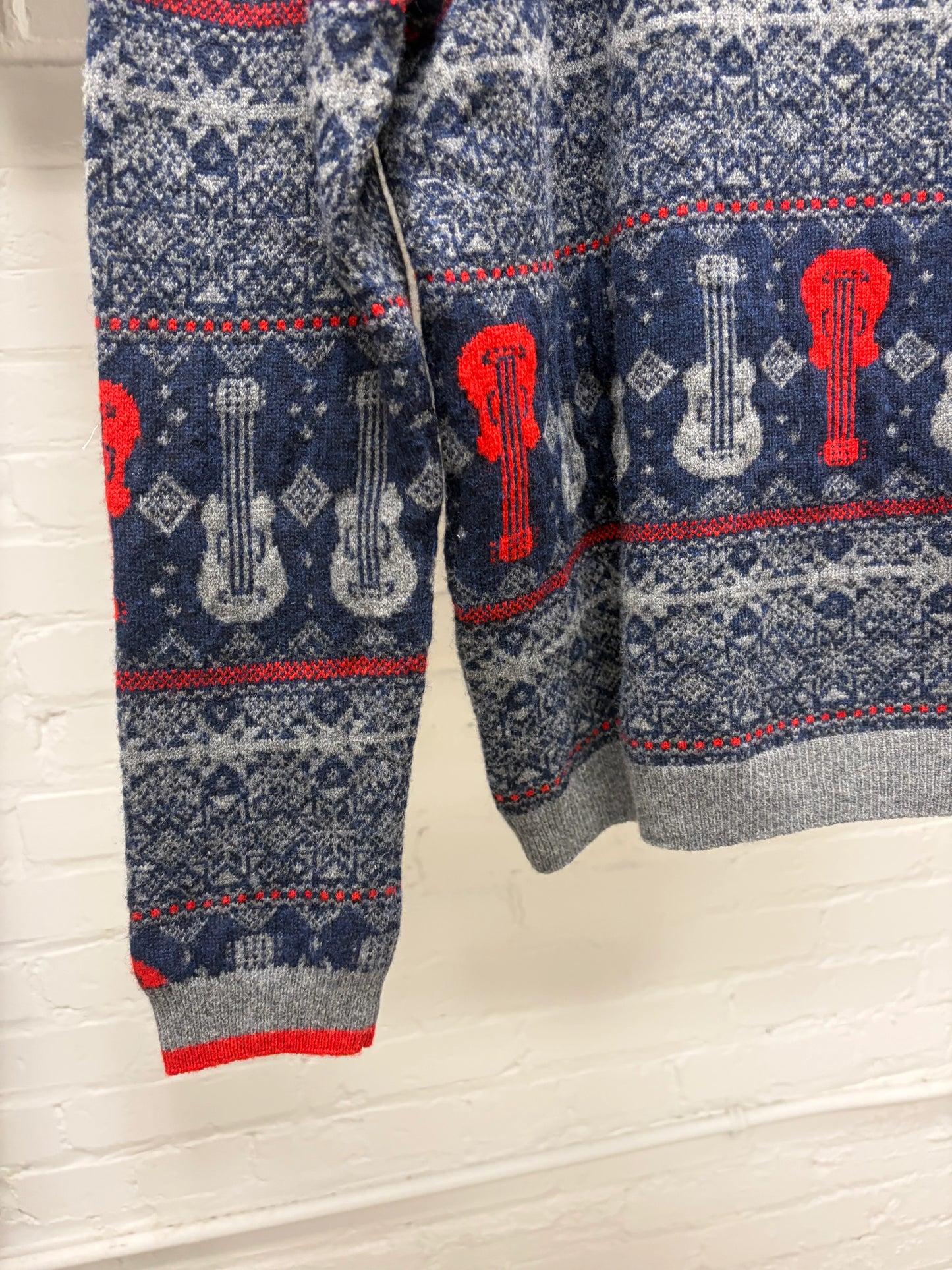 Vintage Yohji Yamamoto ‘Y’s’ Guitar Nordic Patterned Wool Knit Sweater