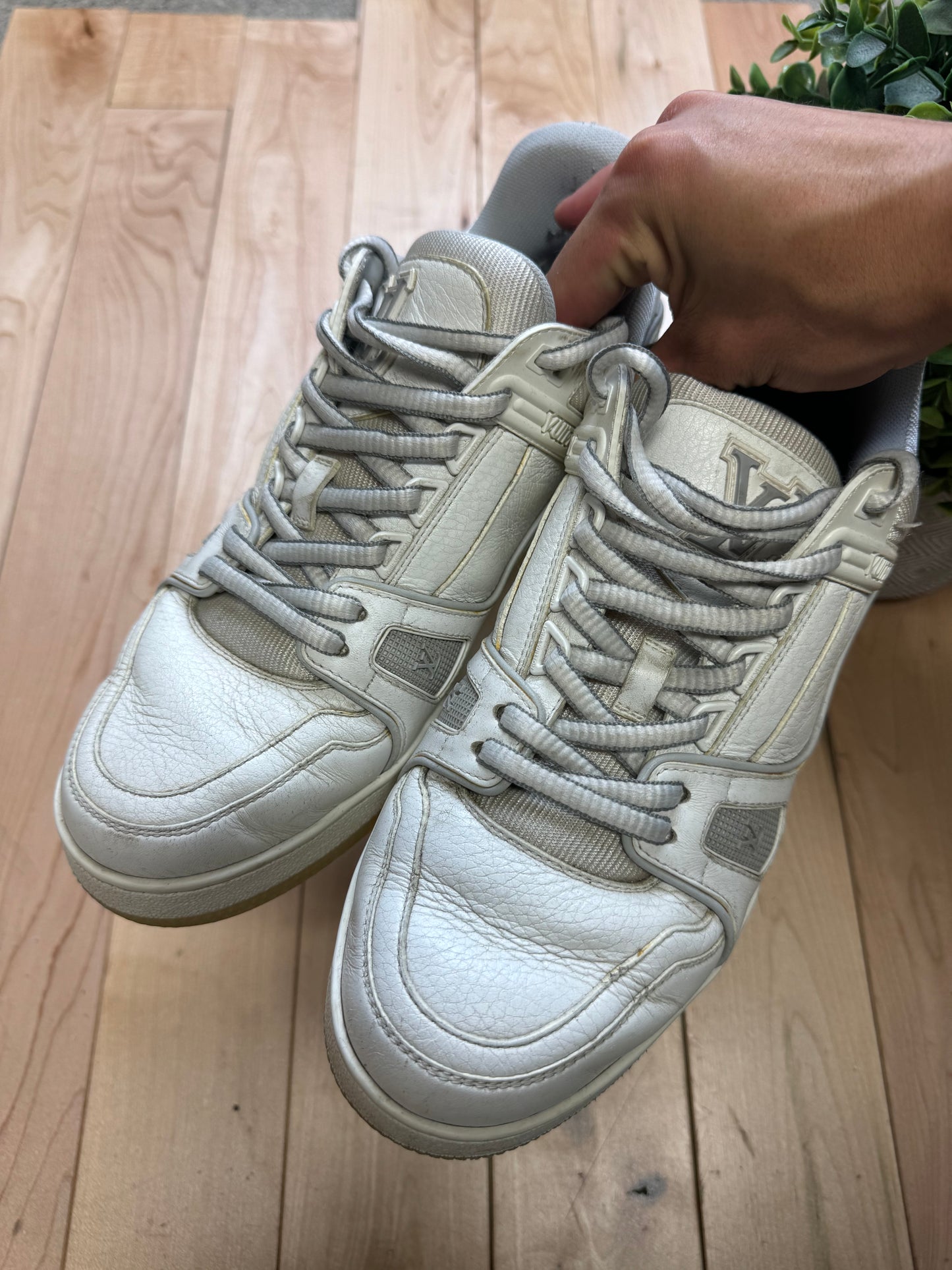 Louis Vuitton LV Trainer White Low Top Sneakers