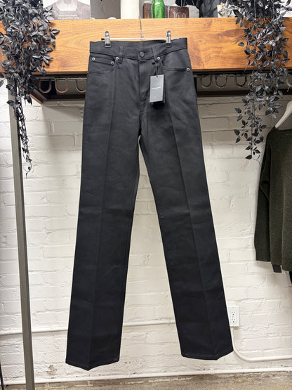 2024 Saint Laruent Black ‘Long Inseam’ Skinny Straight Cut Denim