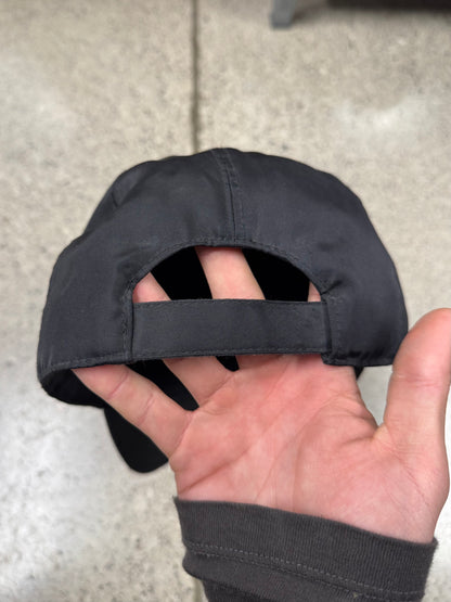 Prada Black Nylon Baseball Cap