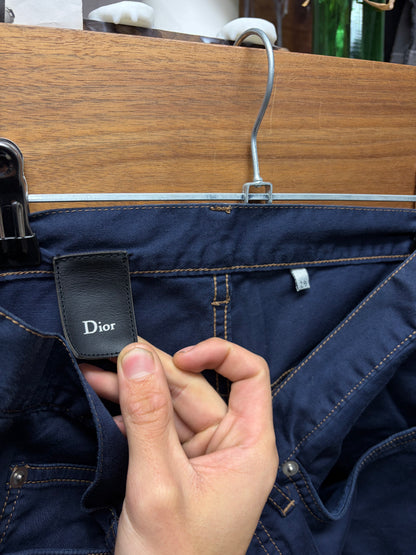 Dior Homme ‘5 Pocket’ Navy Blue Jeans