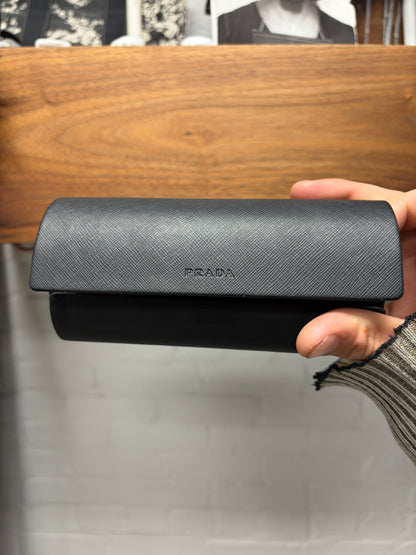 Prada Rounded Shape Black  Optical Glasses Frames