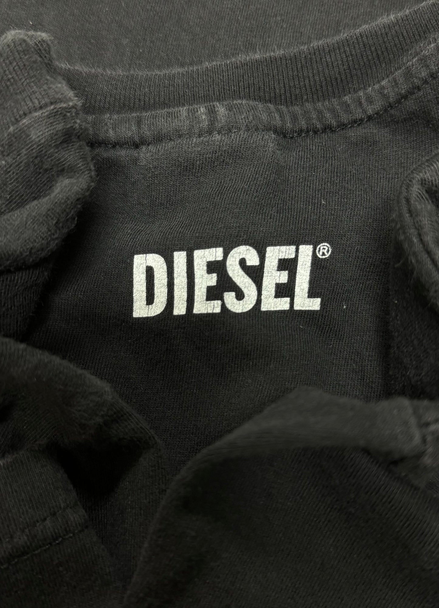 2000s ‘Diesel Jeans’ Black Graphic T-Shirt