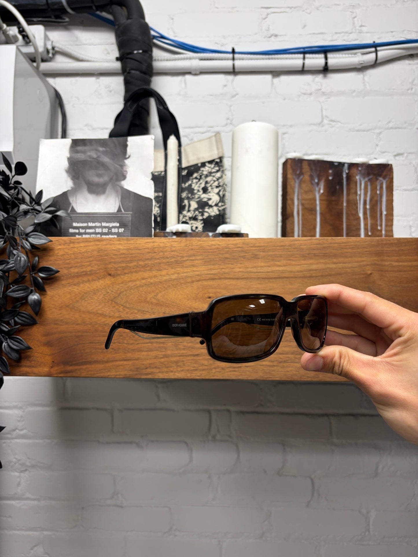 Dior Homme ‘Black Tie 51/S’ Tortoiseshell Box Shape Sunglasses