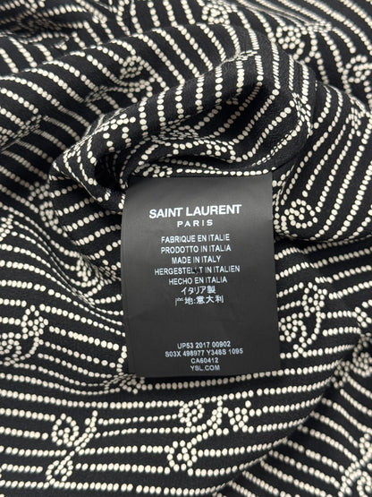 SS2017 Saint Laurent ‘Pointallism’ Silk Short Sleeve Shirt