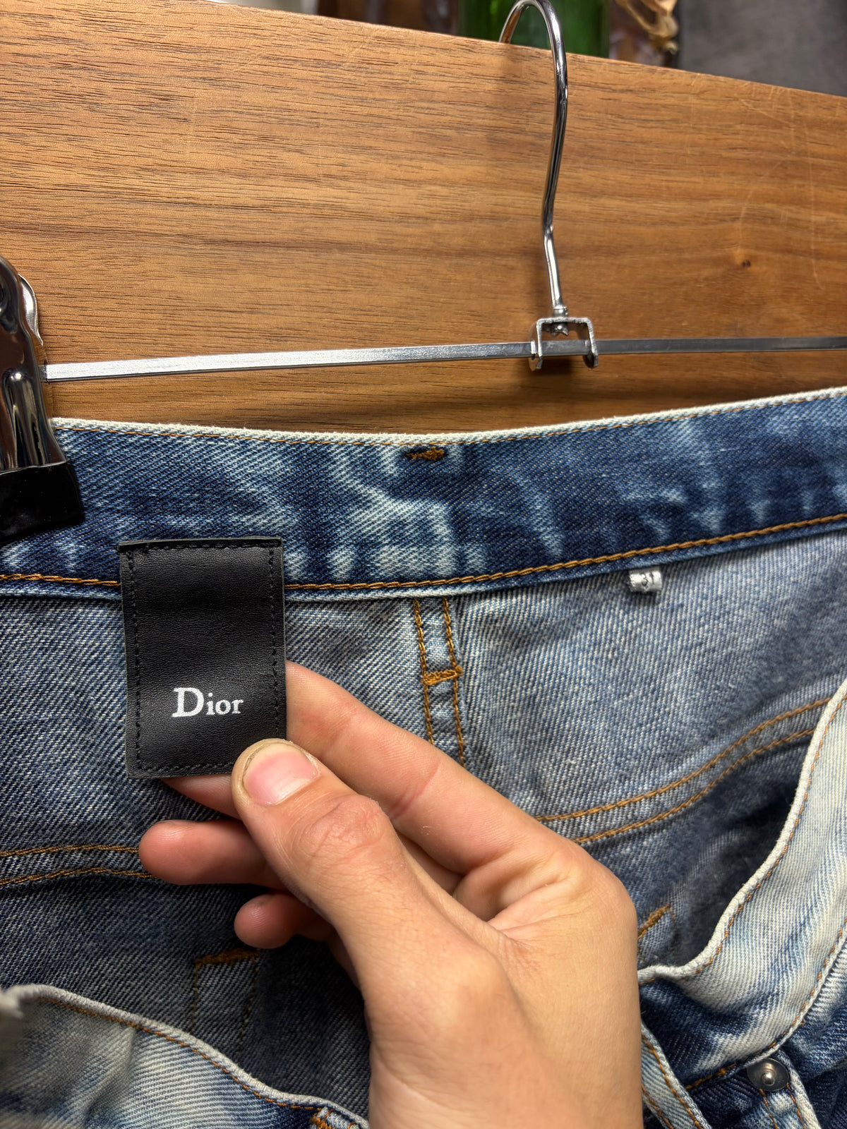 Dior Homme ‘Bleach’ Light Washed Blue Skinny Jeans