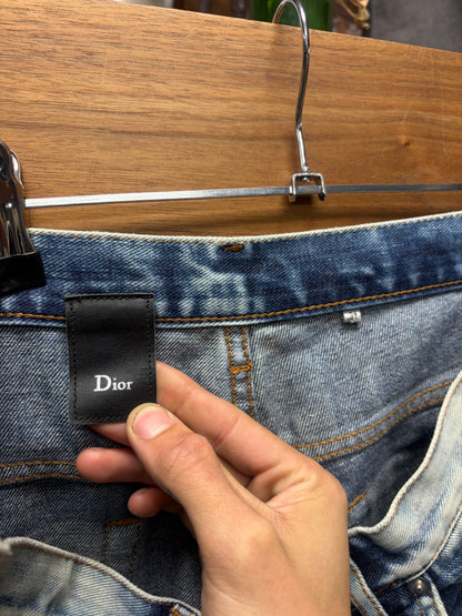 Dior Homme ‘Bleach’ Light Washed Blue Skinny Jeans