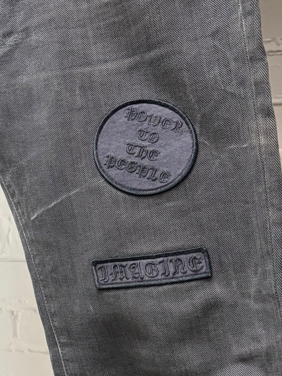 AW2004 Number (N)ine ‘Give Peace a Chance Patchwork Denim