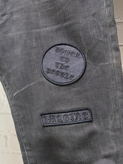 AW2004 Number (N)ine ‘Give Peace a Chance Patchwork Denim