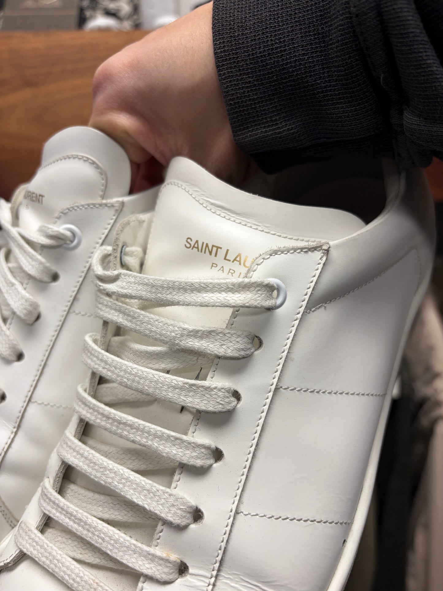 Saint Laurent SL/01 Court Low Top Sneakers
