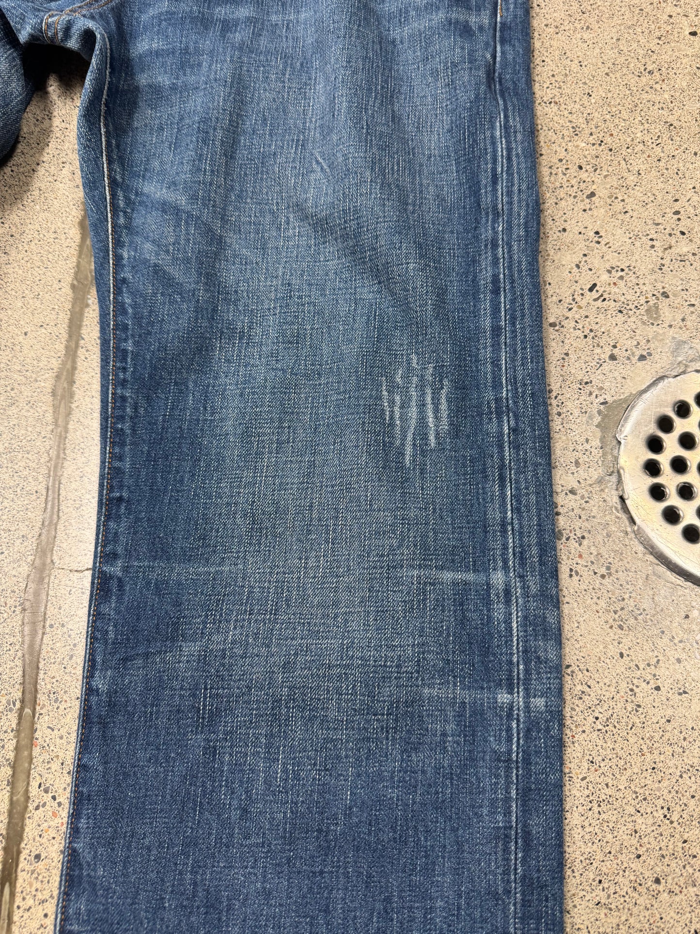 Dior Homme ‘Clawmark’ Washed Blue Denim