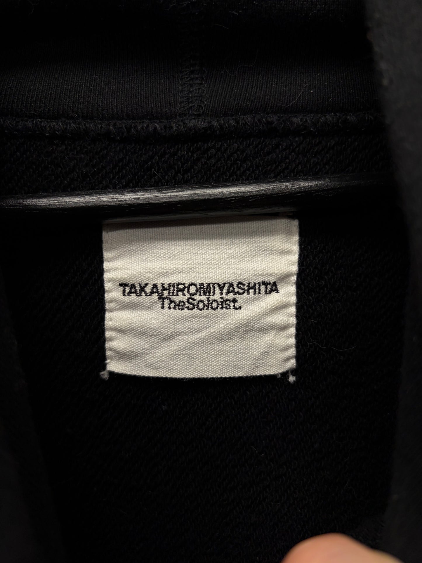 Takahiro Miyashita ‘Design Process’ Black Slogan Hoodie