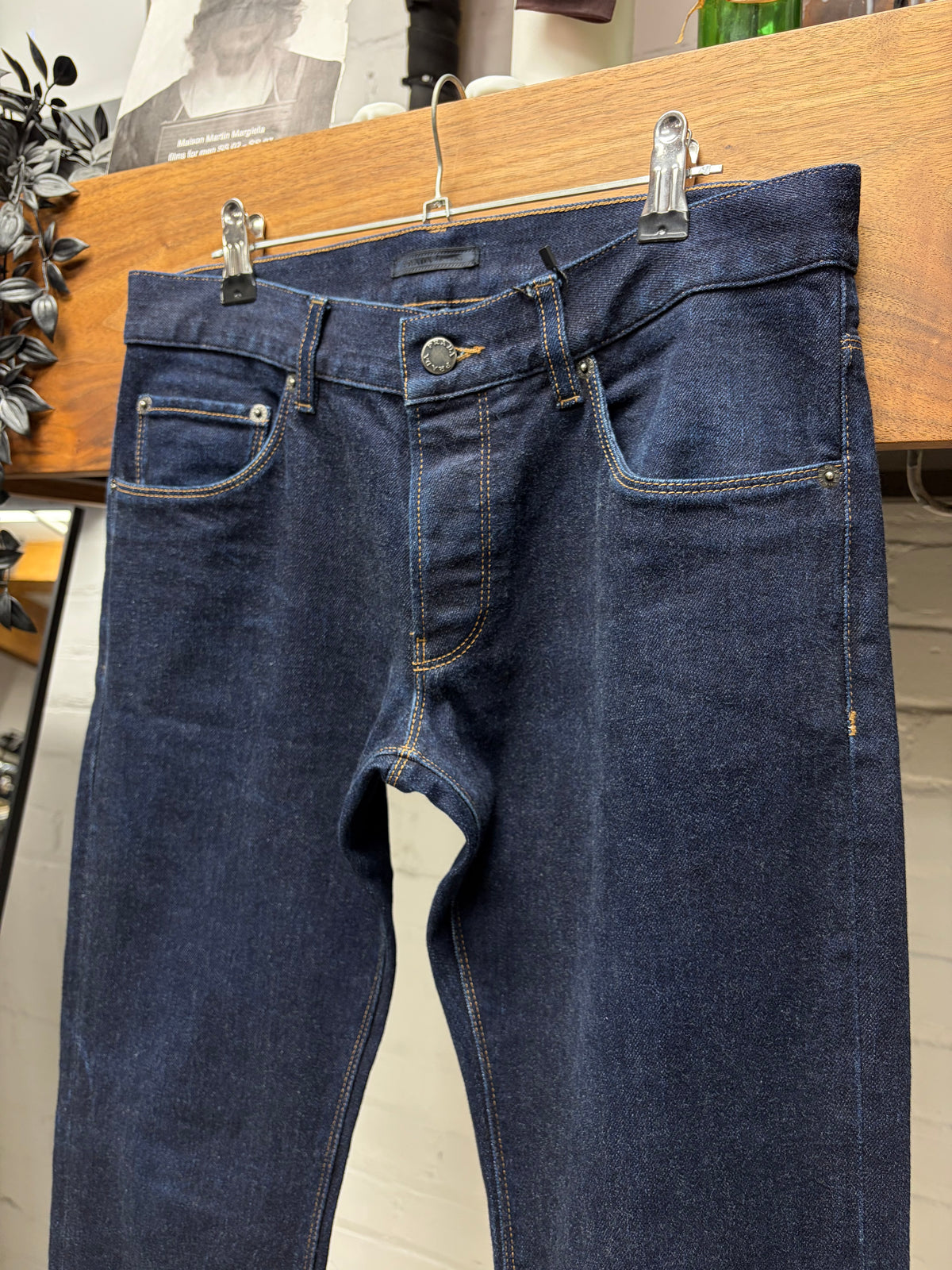 2011 Prada ‘Indigo’ Raw Blue Denim Skinny Jeans