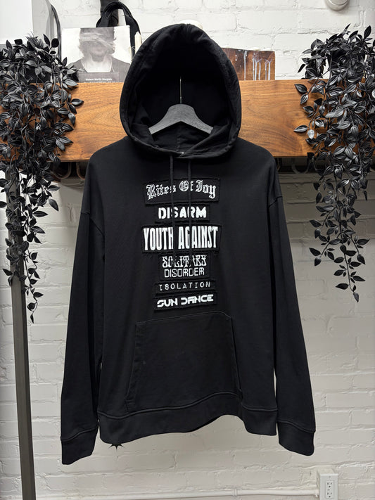 AW2021 Raf Simons ‘Isolation’ Patch Pullover Hoodie