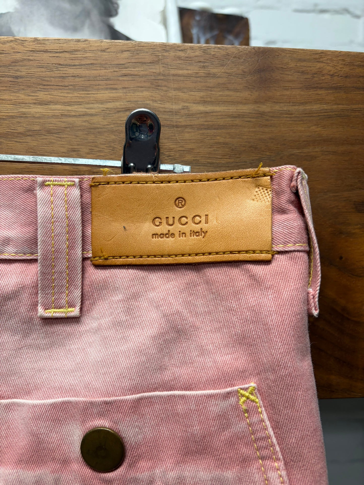 Gucci by Frida Giannini ‘Coral Pink’ Low Rise Straight Cut Jeans