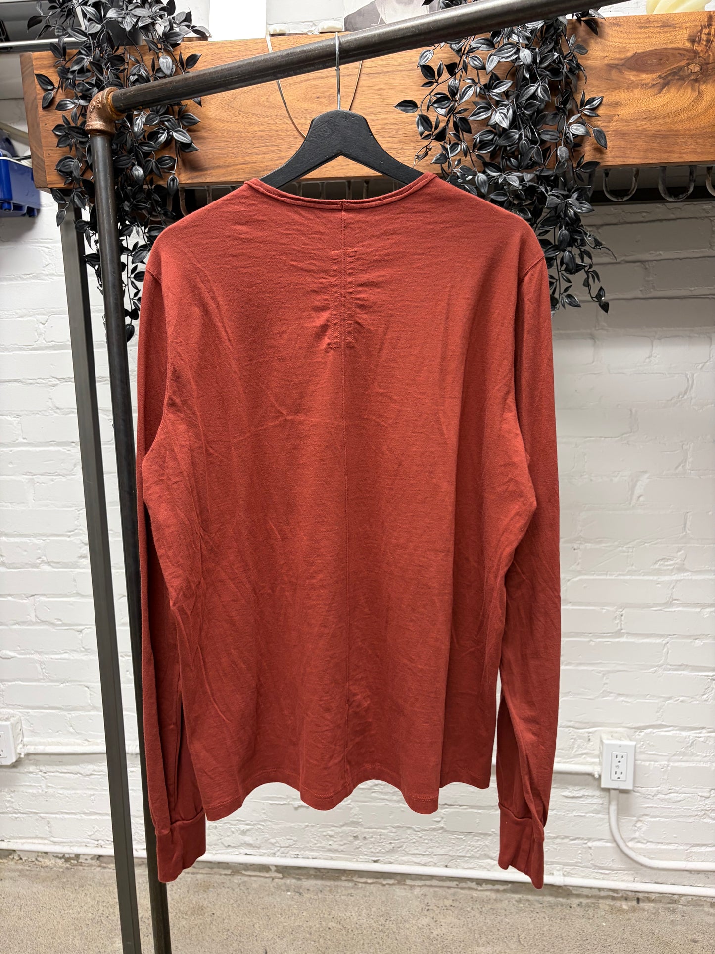Rick Owens DRKSHDW ‘Dark Cherry’ Long Sleeve Shirt