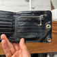 Chrome Hearts ‘1Snap’ Black Calfskin Leather ‘Cross Ball’ Bifold Wallet