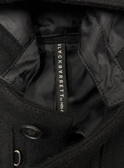 Neil Barrett ‘Toggle Closure’ Black Hooded Wool Jacket