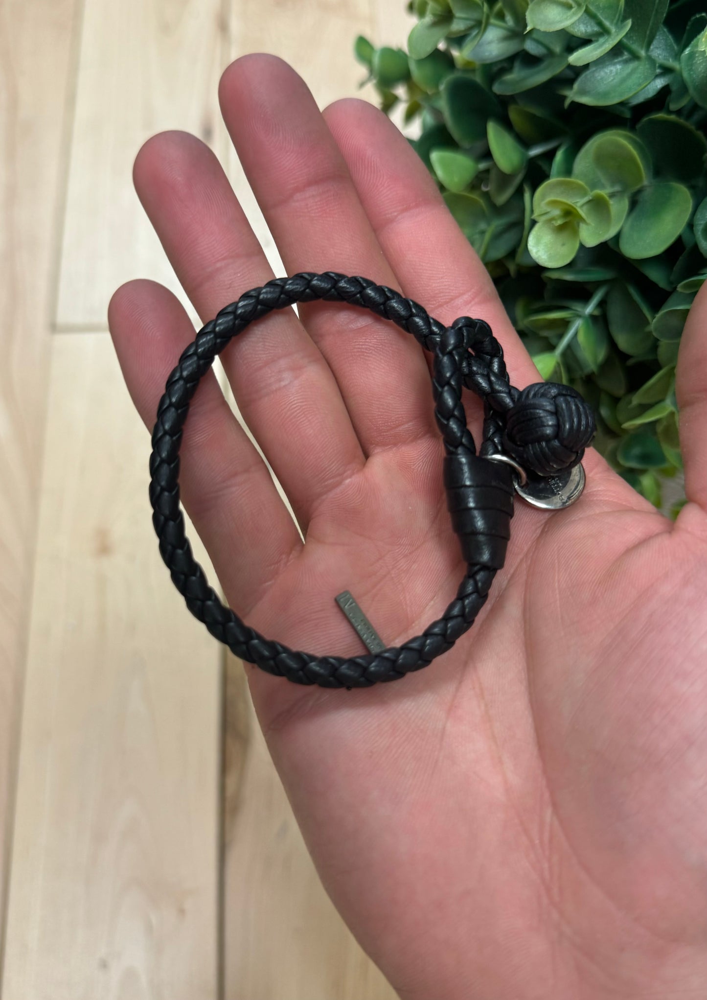 Bottega Veneta Braided Leather Rope Bracelet