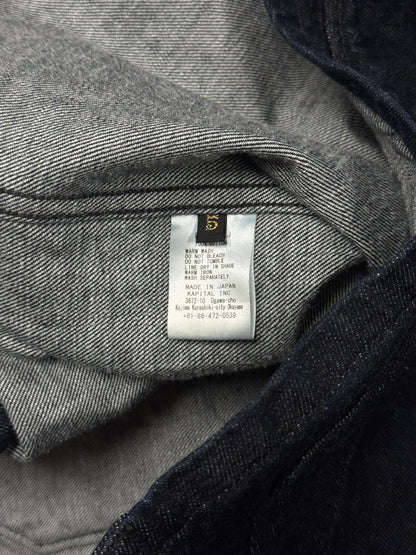 Kapital Raw Blue Denim Oversized ‘Chore’ Jacket