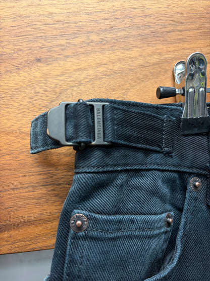 AW2024 Balenciaga ‘Heavyweight Carpenter’ Over-Washed Blue Wide Leg Denim