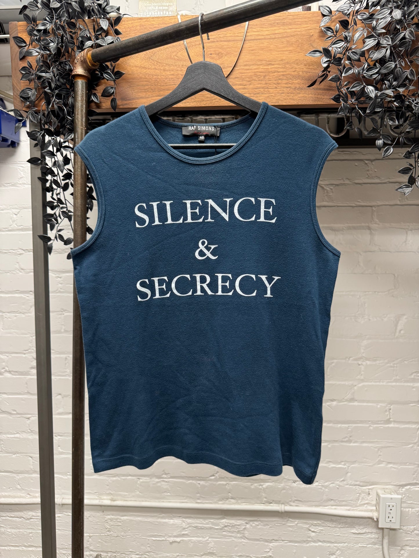SS2002 Raf Simons ‘Silence & Secrecy’ Tank Top
