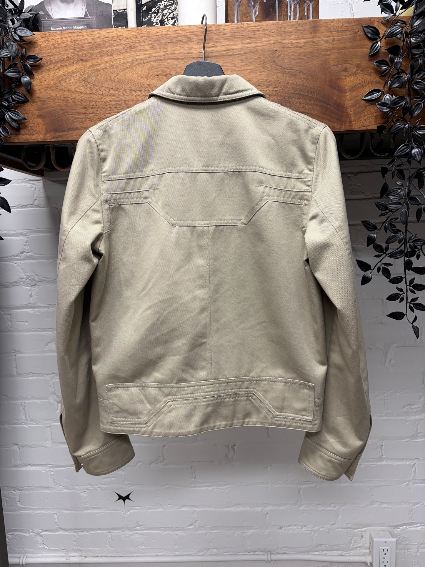 SS2008 Dior Homme ‘Untitled’ Cropped Tan Denim Jacket