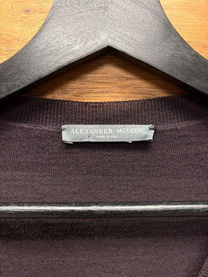 Alexander McQueen ‘Lee Alexander Era’ Flared Sleeve Low Cut Knit Top