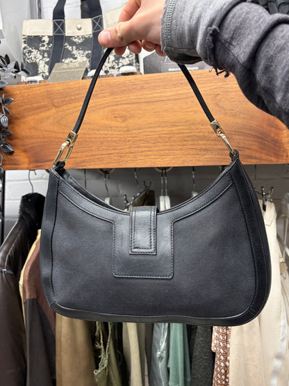 Vintage Gucci G-Buckle ‘Jackie’ Mini Black/Gold Hardware Shoulder Bag