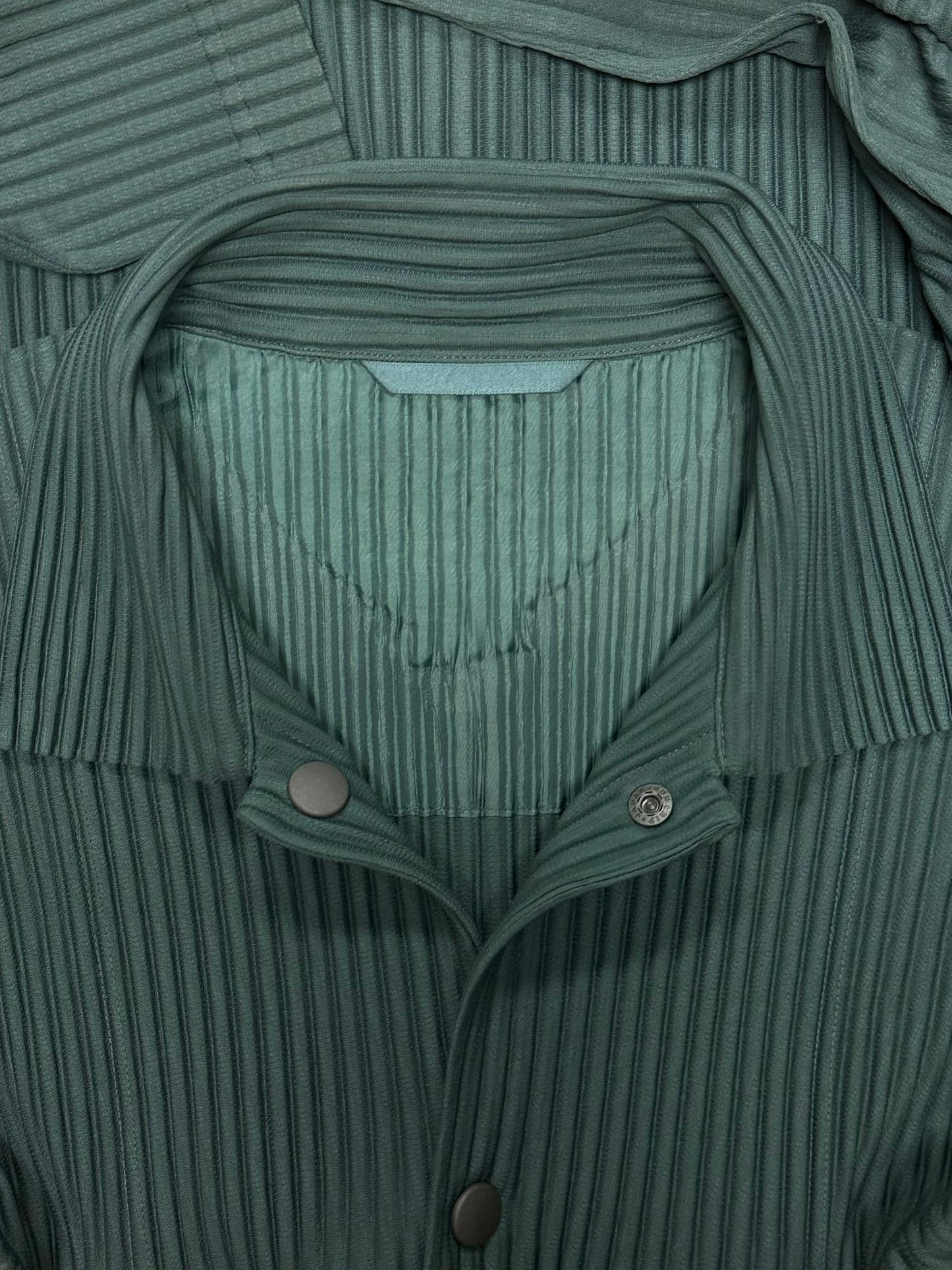 Issey Miyake ‘Homme Plisse’ Pleated Green Work Jacket