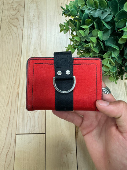 Dior Red Clip Logo Wallet
